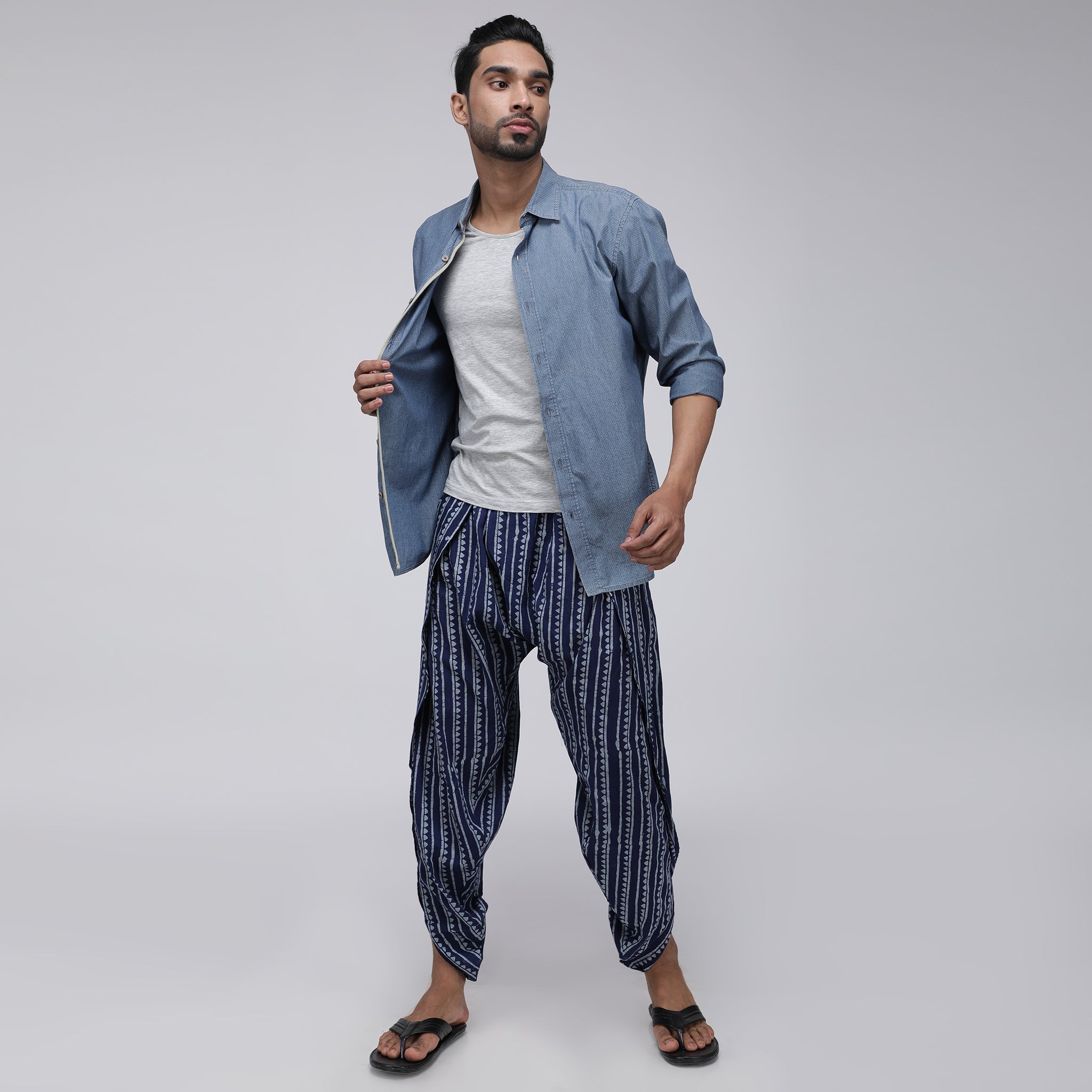 Buy Blue Pyjamas & Churidars for Men by Sethukrishna Online | Ajio.com